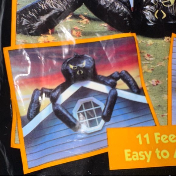 Vintage 1995 Giant Stuff-A-Spider 11’ Halloween Yard Decor - Picture 3 of 5